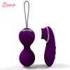 USB Télécommande Sans Fil Oeuf Vibrant Ben Wa Ball Kegel Ball G Spot Clitoris Stimulateur Rechargeable Sex Toy pour Femmes Adulte Y18100703