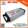 Batterie Rechargeable au Lithium-Ion 48V 20AH batterie de vélo électrique support arrière 48V 20AH LI Ion batterie pour Scooter 1000W