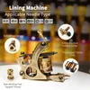 2 pcs Professional Tattoo Machines Copper Frame Handmade Tattoo Gun For Shader or Liner Tattoo Supplies6131212