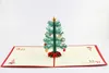 Gratis frakt 3 $ 10 julkort tredimensionell julklock träd high-end 3d paper carving julkort customizable