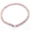 Pearl party 8-11mm natural freshwater oval pearl string to send a mother's surprise gift