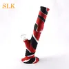 Brinquedo interessante Portátil 14 Polegada Silicone Bong Bongo de Água com Multi-cor de Plástico De Vidro Bongo Filtro de Óleo de Silicone para Tubos de fumar