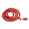 Mode schöne schmuck 108 tibetischen buddhistischen 6mm rote achat perlen buddhismus buddha gebet mala halskette armband 2 teil/los