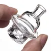 Rökning Tillbehör Quartz Spin Carb Cap od 31mm med hål Fit 25mm Banger Nails Glas Vattenrör Dabber Bongs DAB Oil Rigs