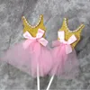 Giyim Kek Toppers Glitter Düğün Cupcake Toppers dekor elbise takım elbise gelin duş 1221333