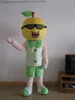 Costumes de mascotte de garçon de citron Thème animé Homme de fruit de citron Cospaly Personnage de mascotte de dessin animé Costume de fête de carnaval d'Halloween