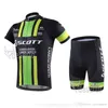 2021 Pro Scott Cycling Jerseys Bike Kleding Fietskleding Mens Korte Mouwen Bib Shorts Set MTB Maillot Ropa Ciclismo Y21040116