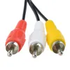 1.8 m 3RCA Audio TV Video Cord AV-kabel Lood voor N64 GameCube GC SNES Hoge Kwaliteit SNEL SCHIP