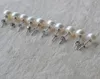100% Real Pearl Jewellery,7-7.5MM Natural Freshwater Pearl 925 Sterling Silver Stud Earrings,Wedding Bridesmaid Woman Gift