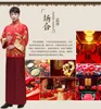 Çin Geleneksel gösterisi Çin tarzı gelin damat gelinlik bornoz Benzersiz giyim erkek pratensis ejderha kıyafeti tang takım kostüm işlemeli