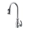 Vouruna Oil Rubbed Bronze Dra ut Kök Kran Lyxig Guld Gooseneck Sink Mixer Tap