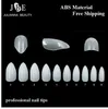 500 pièces/sac Stiletto ongles conseils Salon français acrylique amande Nail Art faux ongles conseils ABS acrylique Gel griffe manucure ongles pointus