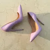 New purple lacquer fine-heeled pointed high-heeled shoes 12CM super high-heeled fashionable sexy women's shoes, customized 33-45 yards.