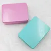 12cm *9cm *4cm Tin Case Storage Box Metal Rectangle Container for beads business card candy herbs LX3855