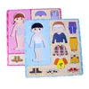 Changement de pansement été hiver robe garçon et fille changer de vêtements conseil enfants puzzle jouets puzzle cerveau coût d'usine en gros 2 ensembles ou plus