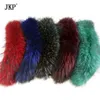 Real Raccoon Fur Collar / Scarf / Naturlig Äkta Big Raccoon Fur Collar Scarf Warp Shawl S18101904