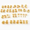 golden earrings 24k