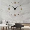 Muhsein Super Große Wanduhr Acryl Metall Spiegel Super Große Personalisierte Digitale Wanduhren Uhren Kostenloser Versand