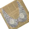 Patches Fabric Collar Trim Hals Applique voor Jurk / Bruiloft / Shirt / Kleding / DIY / Craft / Naaien Bloem Floral Kant Pailletten Kralen Glanzend
