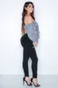 Frauen Dünne Zerrissene Löcher Jeans Fashional Push-Up Mittlere Taille Hose Casual Slim Fit Lange Hosen Weibliche Hose Kostenloser Versand