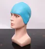 Toptan silikon profesyonel yetişkin yüzmek kapaklar yüzme kapaklar Kadınlar uzun saç kulak koruyucuları su havuzu su geçirmez yetişkin şapka
