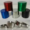 100pcs 4 Layers Herb Grinder Zinc Alloy Metal Tobacco SharpStone CHROMIUM CRUSHER Grinders 40mm 50mm 55mm 63mm Diameters Crusher