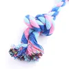 Pet Dog Toy Double Knot Cotton Rope Braided Bone Shape Puppy Chew Toy Cleaning Tooth 17cm 20cm ZA6104