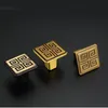 botão único 96mm 3,8 '' '128mm 5' 'Material de cobre sólido Pulpe Gold Antique Móveis de Brass Hardware decoração de hardware