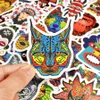50 pc's waterdichte etnische totem stickers doodle dierenstickers poster muurstickers voor kinderen diy kamer huis laptop skateboard bagage9706565