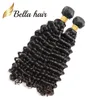 Коллекция Queen Deep Wave Wavy Hair Lean Плетения Плетения 1 ПУНКТА Сделки 10-24-дюймового необработанного бразильского густого конца