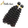 Queen Collection Deep Wave Cheveux Ondulés Extensions de Tissages Humains 1 Bundle Deals 10-24 pouces Trame Brésilienne Épaisse Non Transformée Couleur Naturelle Julienchina