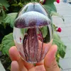 Regalo di meduse di vetro bagliore fatto a mano colorato Fermacarte feng shui Acquario Crystal Art Craft Oggetti di scena da collezione fotografia