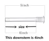 Tillverkare Glas Downstem 14-18 hona Glas Bong Tillbehör Downstem med 6 snitt DropdownN 8 storlekar i olika längder