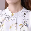 Plus Size Estate Fredda Spalla In Chiffon Stampato Floreale Camicetta Camicia Donna Top EleLadies Corea Camicette Blusas Donna 2018