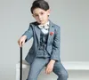 2018ファッション最新デザイン男の子ポリエステル着用カスタムメイド3個の子供のウェディンググルーミングスーツ男の子のフォーマルな結婚式/誕生日タキシード