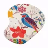 Bird Pattern 3D Mouse Pads with Silicone Gel Wrist Rest Gaming Mousepads 2Way Fabric