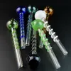 Tubo reto Pyrex Glass Burner Pipes 5,5 polegadas Handpipe multi cores fumar acessórios colher tubo SW26