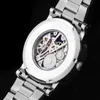 Победитель бизнес -мужчины Механические штрафные часы для ветра мужской обычный скелетный циферблат аналоговые наручные часы SLZG21225H