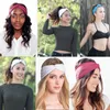 Kvinnor Elastiska Turban Head Wrap Headband Twisted Hair Band