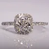 choucong 3ct Stone Diamond 925 Sterling Silver Engagement Wedding Band Ring Sz 5-11 Free shipping Gift