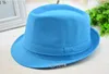 Unisex Dames Mannen Panama Cotton Hats Fedora Stingy Bravel Hats 7 Colors Glow Club Party Hip-Hop Jazz Dance Hat Caps