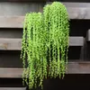 5fork 78cm Carnosità artificiale Lover Tears Succulente Perle Carnose Vite Fiore Hanging Rattan Wall Garden Decor Piante Fiore