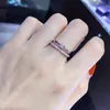 Nouvelle mode véritable 925 en argent Sterling CZ pierre bague fine bijoux Simple rond mince anneau pour les femmes élément Ring222733546394874448