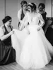 Gorgeous Plus Size Lace Wedding Dresses With Detachable Train Sheer Jewel Neck Bridal Gowns A Line Long Sleeves Tulle Vestido De Novia