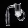 Diamond Roken Accessoires Loop Quartz Banger Nail + Glas Carb Cap + Glas Insert Bowl 10mm 14mm Male Vrouwelijke Bong Olie Knot DAB RIGS 675