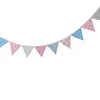 Bomullstyg Sträng Flaggor Bunting Pennant Flaggor Banner Garland Bröllop / Födelsedag / Baby Shower Party Decoration