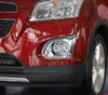 Высокое качество ABS хром 2pcs автомобиля передняя противотуманная фара декоративная крышка + 2шт Задняя противотуманная фара декоративная крышка для Chevrolet Trax 2014-2016
