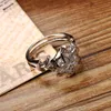 Beaux Bijoux Femmes 100% Real 925 Soild Anneaux En Argent Sterling LOTR La Galadriel Nenya Zircon Ennagement Bague De Mariage