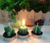 Mode succulente planten vlamloze kaars potplanten kunstmatige cactus kaars geurende kerst decoraties feestartikelen Nieuwe 1 3YH ZZ
