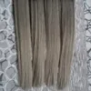 Extensions de cheveux humains à micro-boucles ombrées des années 400, 400 g, extensions de cheveux humains brésiliens vierges, micro-anneaux, 1B/gris, micro 10"-26"